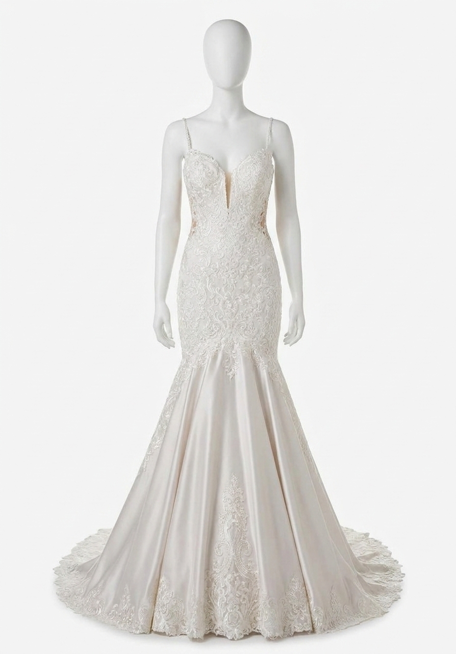 NEW MORILEE sinead form fitting gown in ivory/candlelight